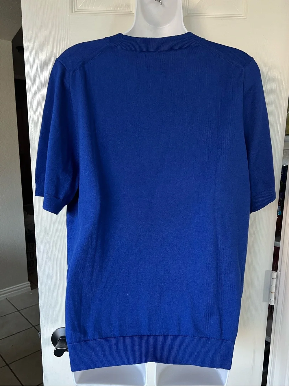 NWT J. Crew Short Sleeve Crewneck Sweater — Cobalt Blue XL
